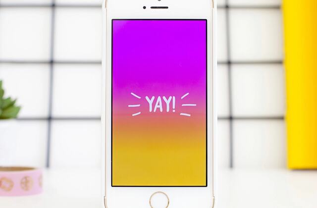 A phone showing an app screen